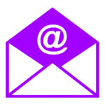 [CITYPNG.COM]E-mail Mail Letter Purple Logo Icon Download PNG - 1000x1000